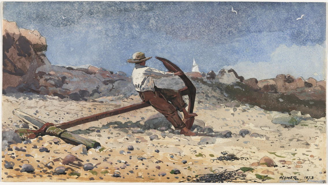 Winslow Homer - Boy with Anchor