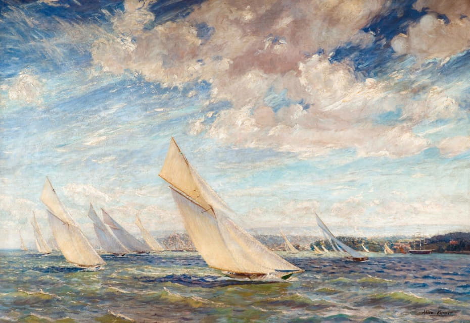 Alice Maude Taite Fanner - Yacht Racing In The Solent