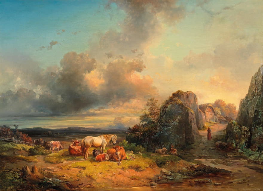 Edmund Mahlknecht - Tiere In Landschaft