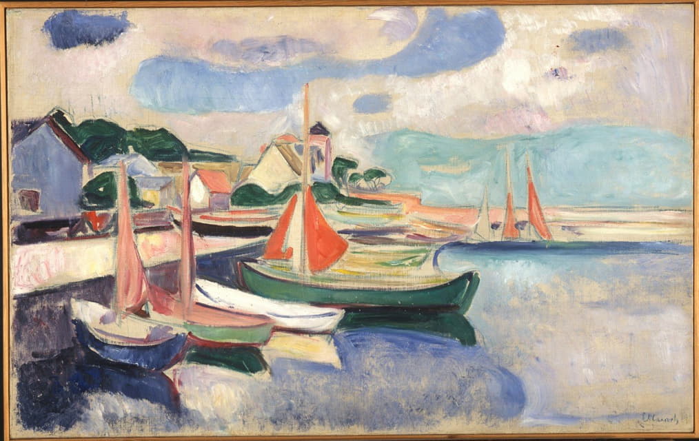 Edvard Munch - Taarbæk Harbour