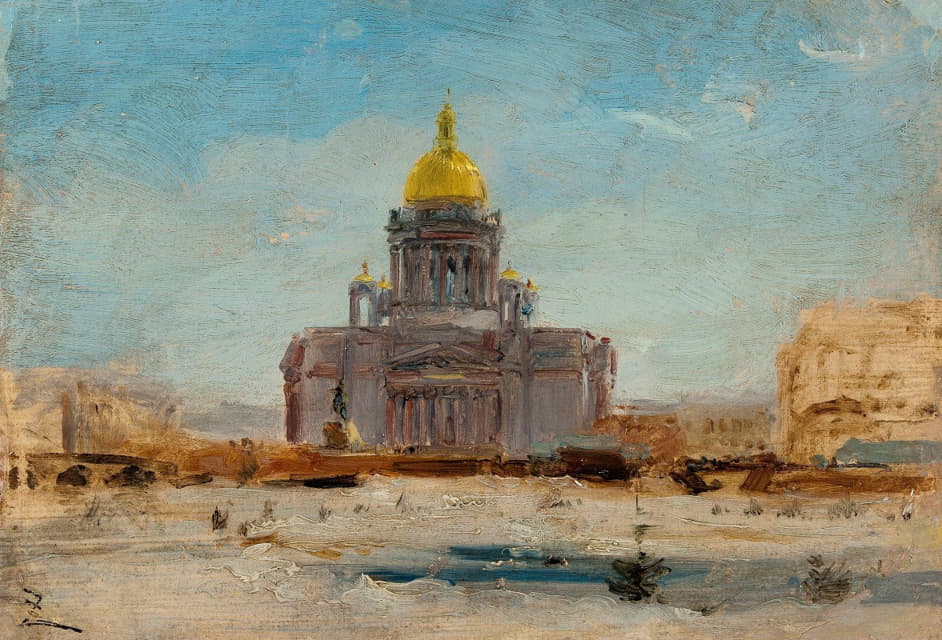 Félix Ziem - Saint Pétersbourg, Saint Isaac