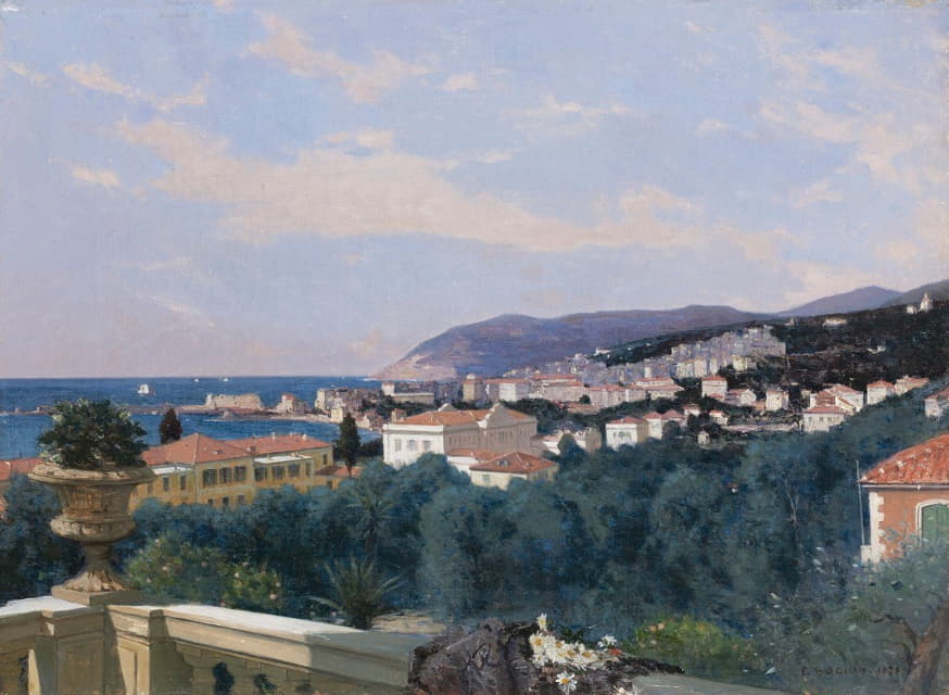 圣雷莫，来自路易·奥蒙德的露台，1878年