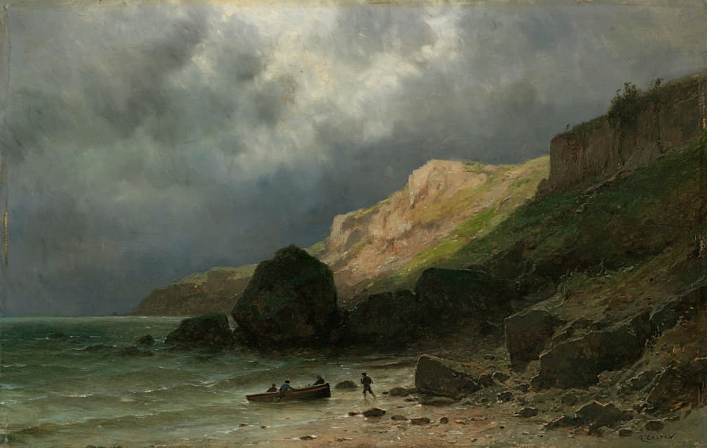 Gustave Castan - Cliff In Dinard, Near St-Malo, Brittany
