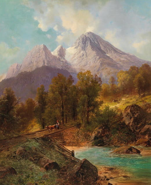 Carl Millner - The Watzmann Near Berchtesgaden