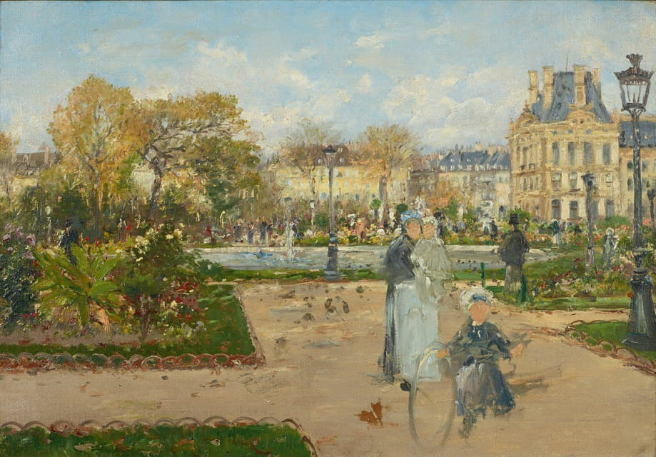 Theodor Von Hörmann - In Den Tuilerien