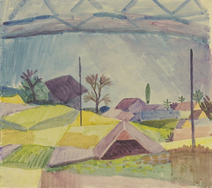 August Macke - View of Hilterfingen