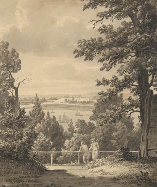 C.W. Eckersberg - View from Altona overlooking the Elbe