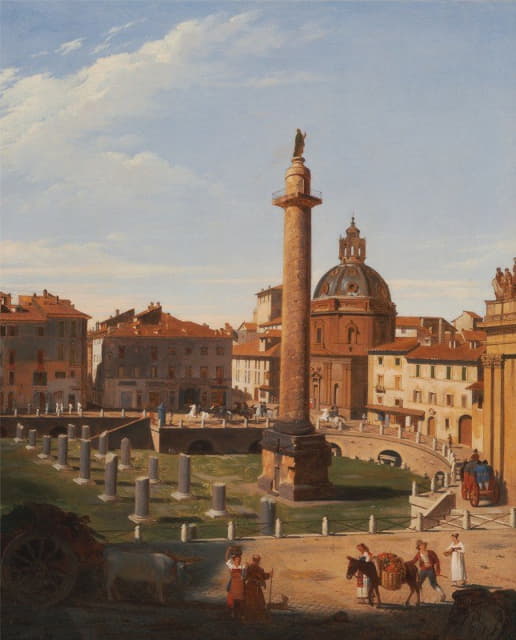 Charles Lock Eastlake - A View of Trajan’s Forum, Rome