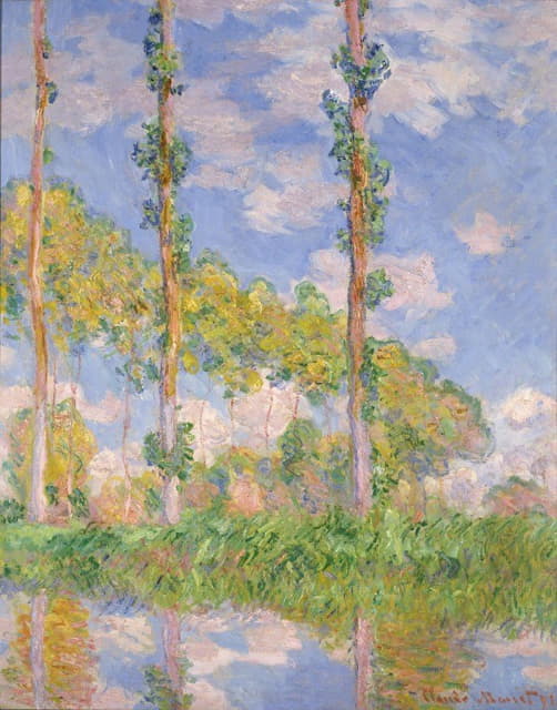 Claude Monet - Poplars in the Sun