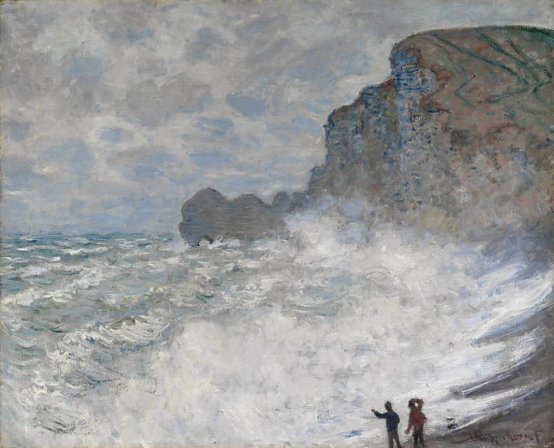 Claude Monet - Rough weather at Étretat