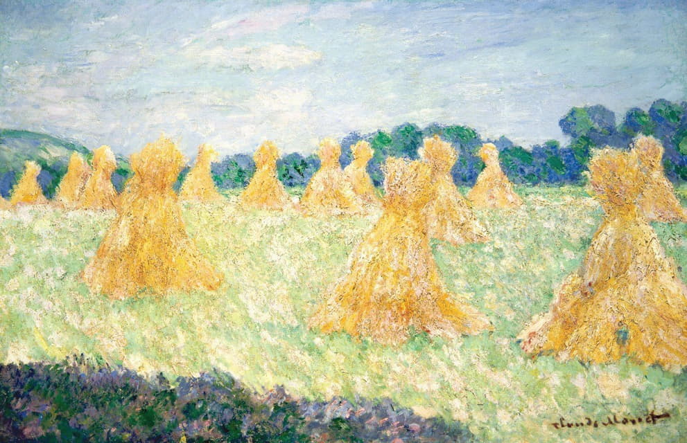 Claude Monet - The Young Ladies of Giverny, Sun Effect