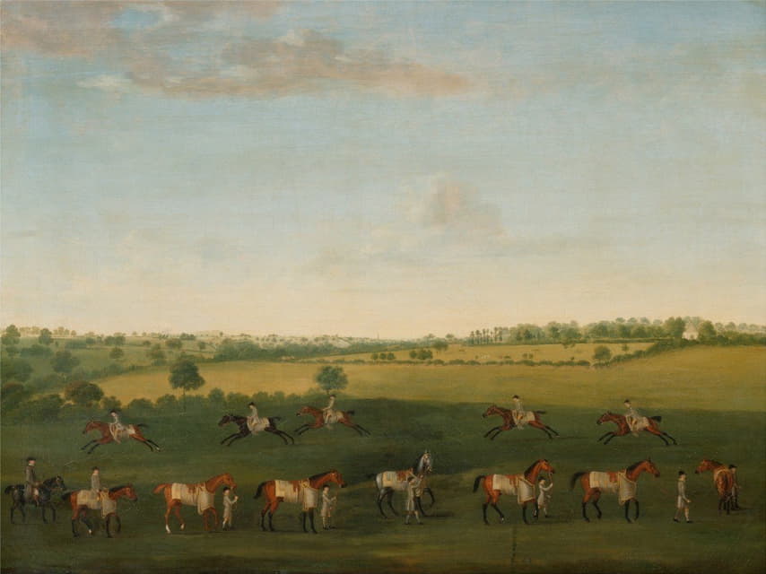 Francis Sartorius - Sir Charles Warre Malet’s String of Racehorses at Exercise