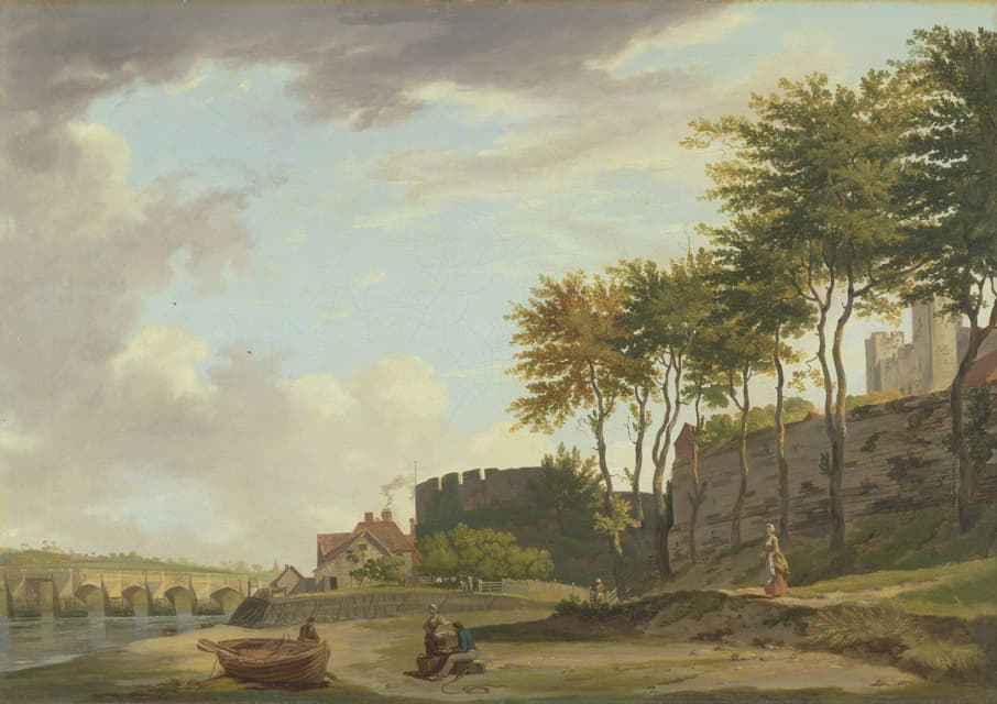 Francis Wheatley - The Medway at Rochester