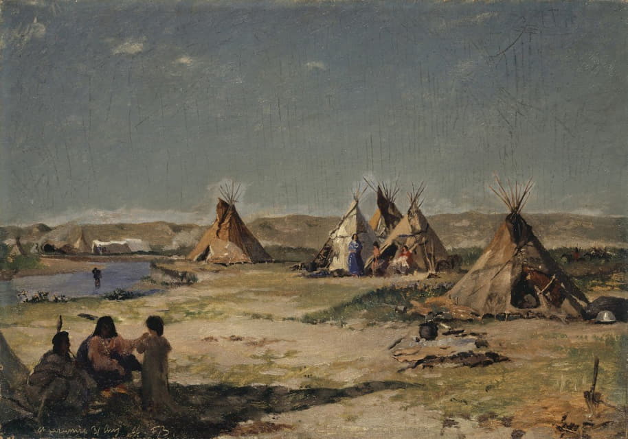 拉勒米印第安人帐篷营地