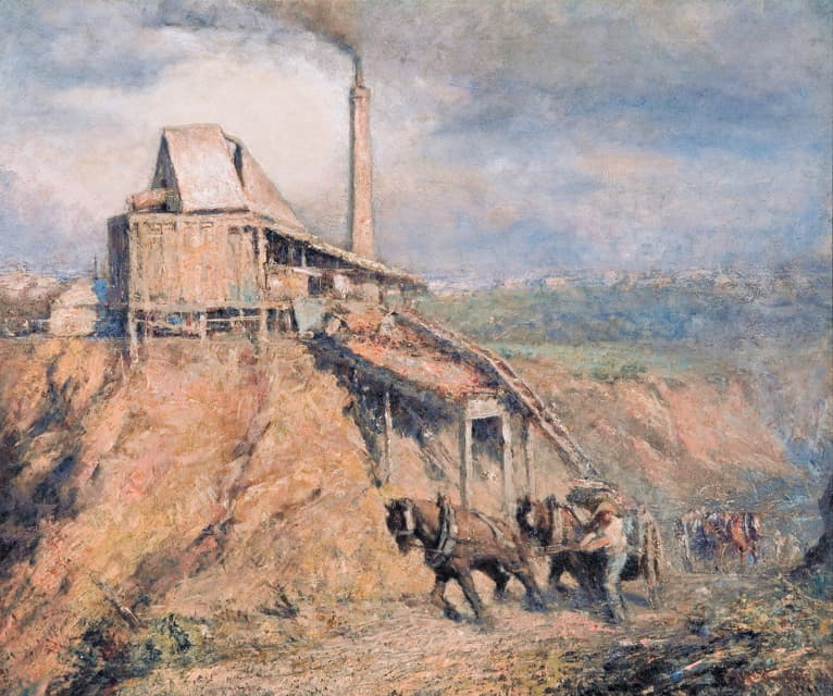 Frederick McCubbin - The old stone crusher (The quarry)