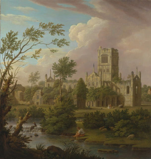 George Lambert - Kirkstall Abbey, Yorkshire