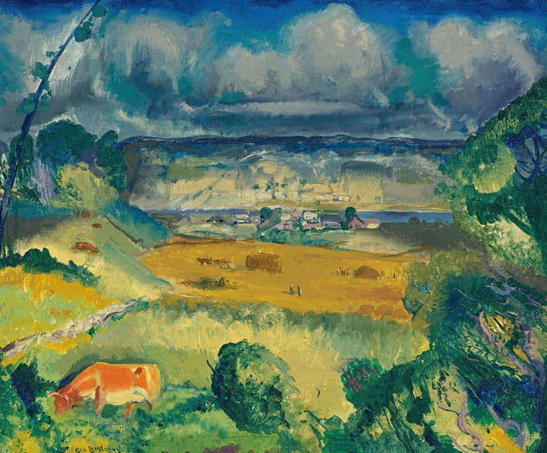 George Wesley Bellows - Clouds And Meadow