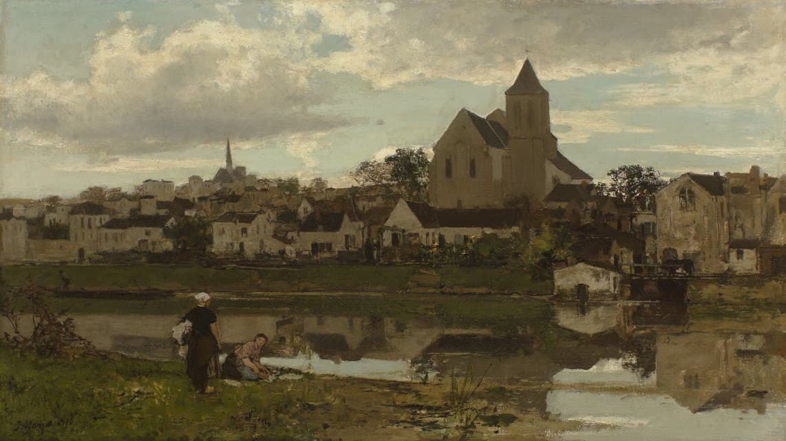 Jacob Maris - View at Montigny-sur-Loing