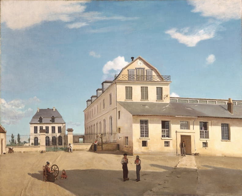 Jean-Baptiste-Camille Corot - House and Factory of Monsieur Henry
