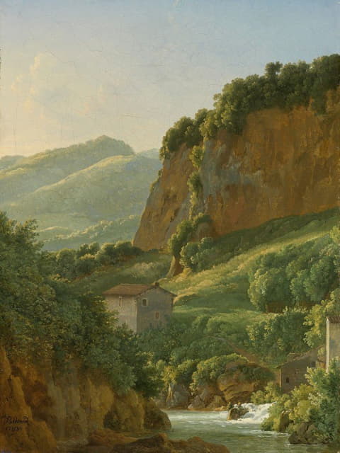 Jean-Joseph-Xavier Bidauld - View Of The Ravine At San Cosimato