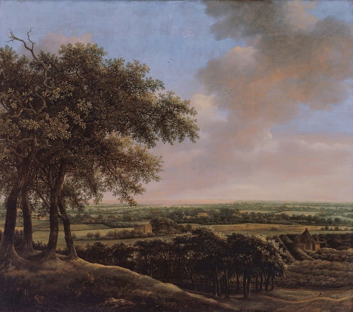 Johan de Lagoor - Landscape with Four Trees