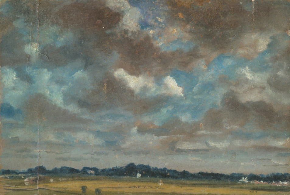 John Constable - Extensive Landscape with Grey Clouds
