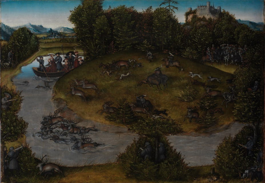 萨克森州选举人弗雷德里克·怀斯（1463-1525）的猎鹿活动