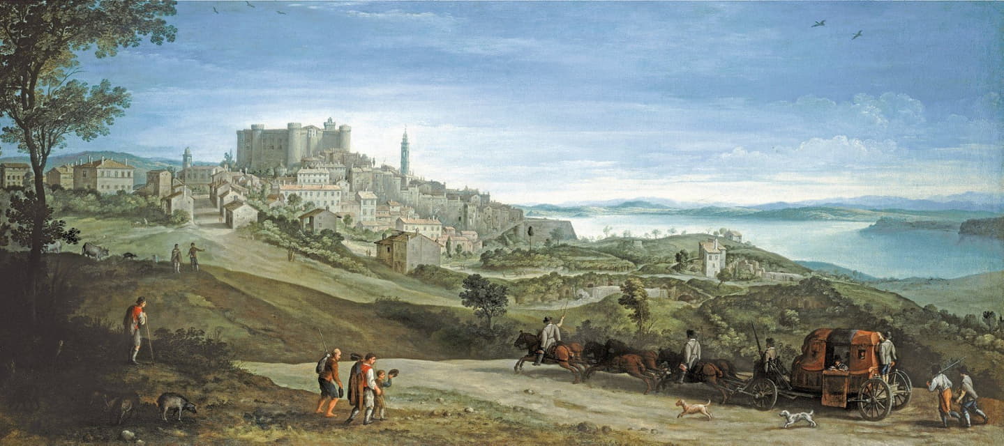 Paul Bril - View of Bracciano