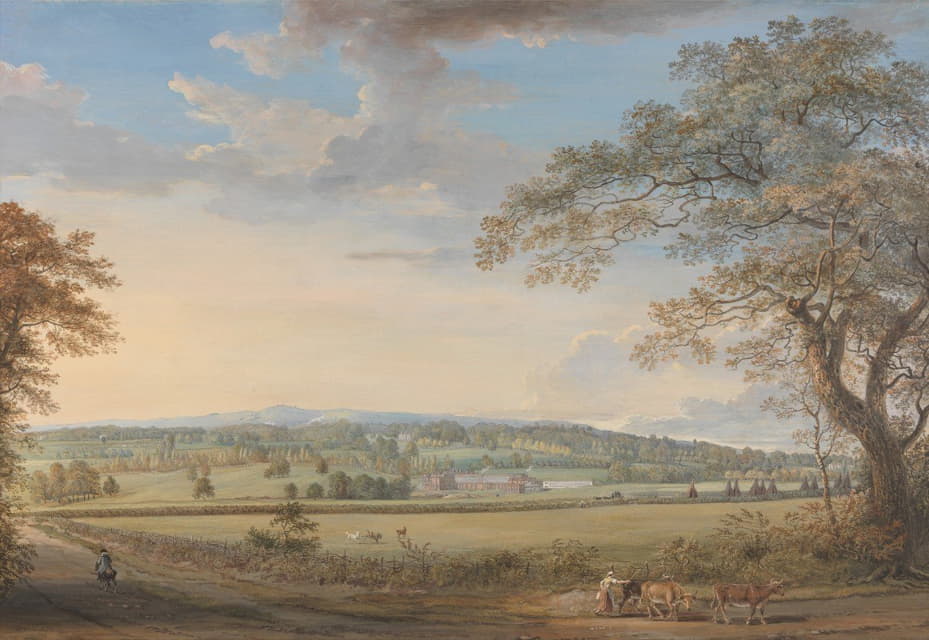 Paul Sandby - A View of Vinters at Boxley, Kent, with Mr. Whatman’s Turkey Paper Mills