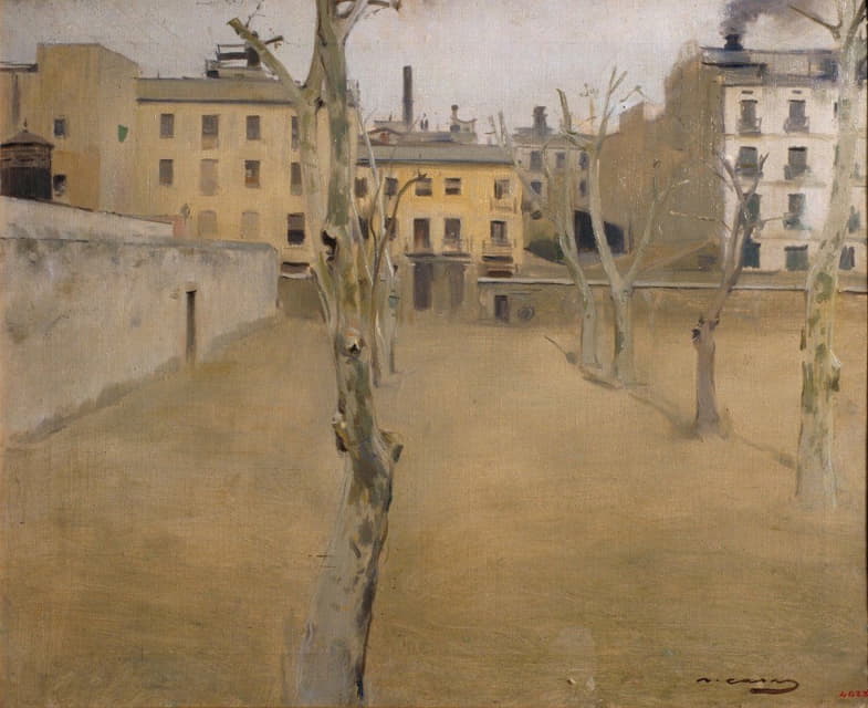Ramón Casas - Courtyard of the old Barcelona prison (Courtyard of the ‘lambs’)