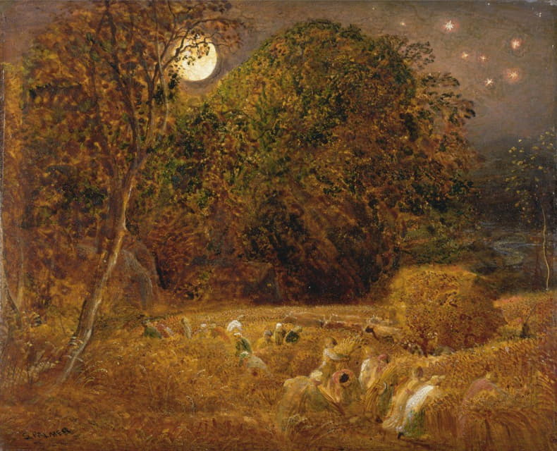 Samuel Palmer - The Harvest Moon