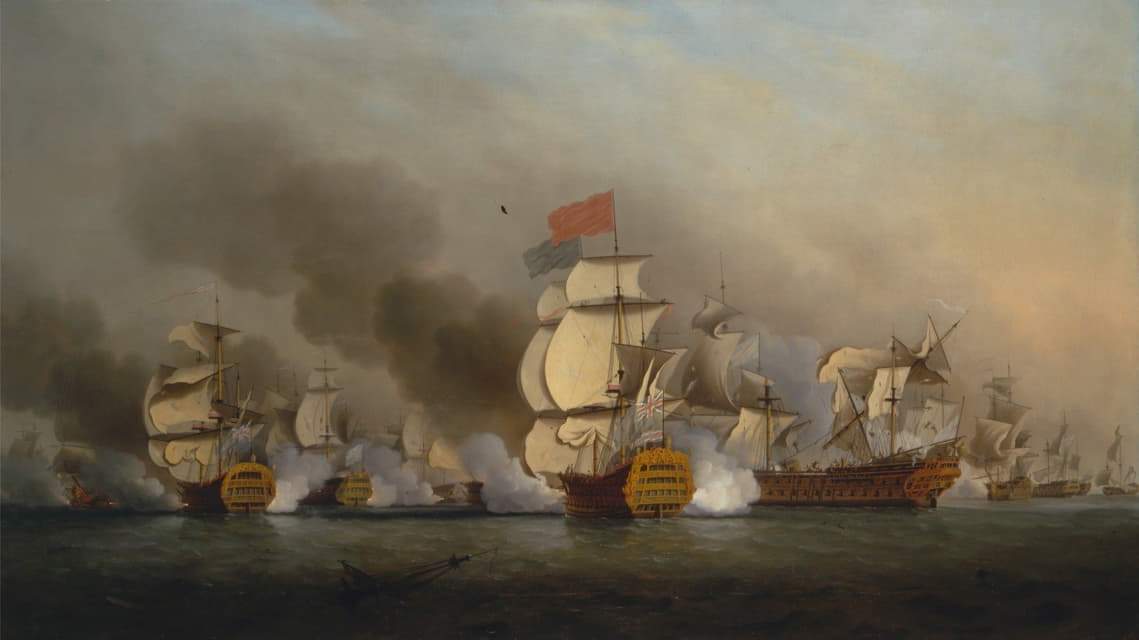 海军中将乔治·安森爵士在菲尼斯特尔角的胜利
