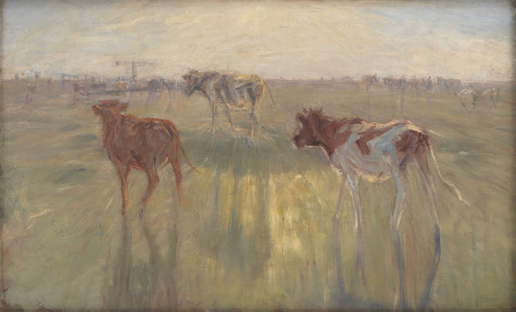 Theodor Philipsen - Cattle Seen against the Sun on the Island of Saltholm