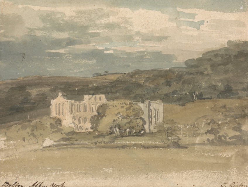 Thomas Girtin - Rievaulx Abbey, Yorkshire