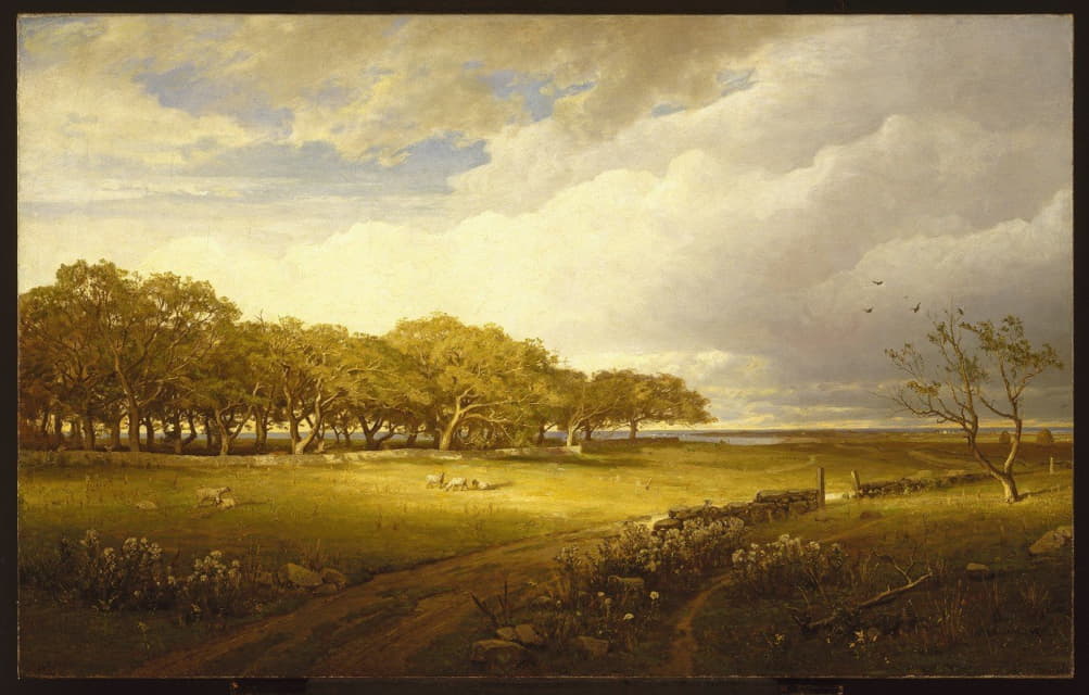William Trost Richards - Old Orchard at Newport