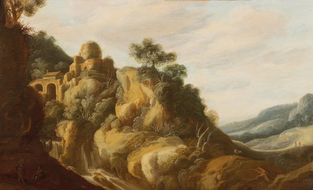 Pieter Anthonisz. van Groenewegen - A southern landscape with ruins