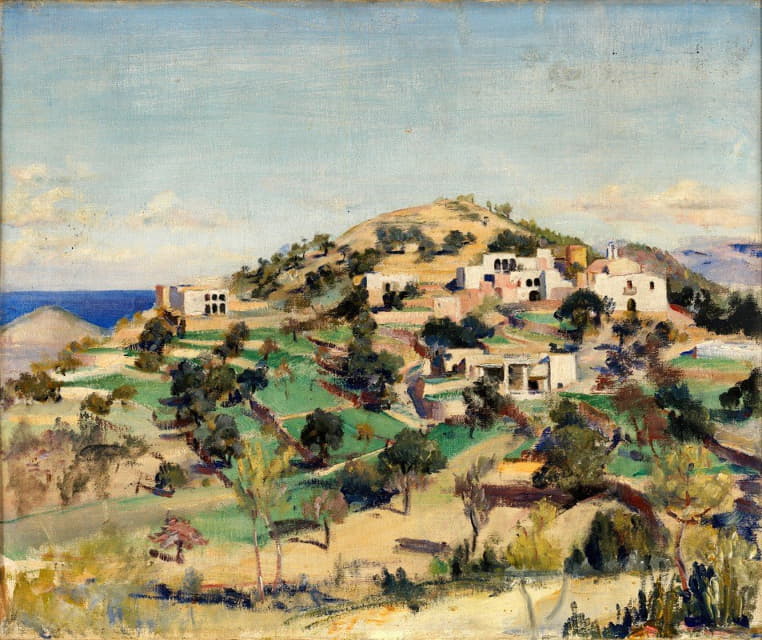 Eleanor Harris - Hill with White Houses