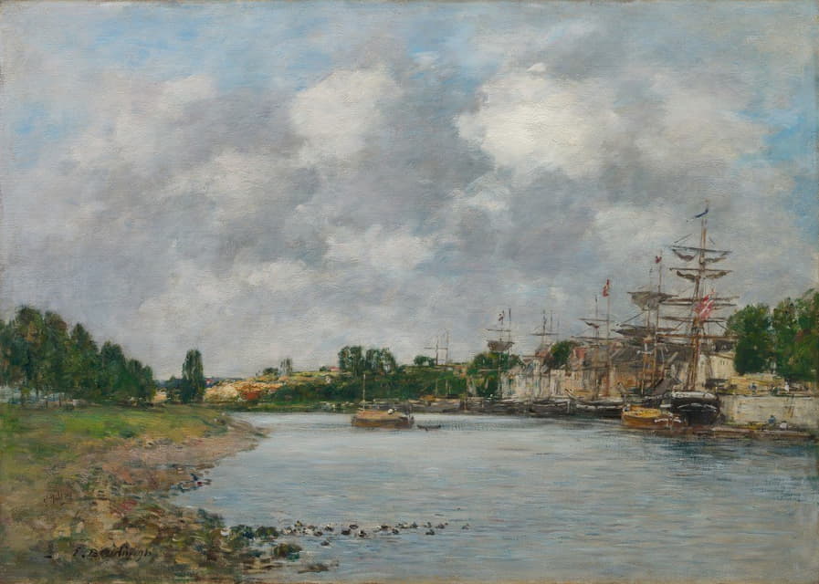 Eugène Boudin - View of the Port of Saint-Valéry-sur-Somme