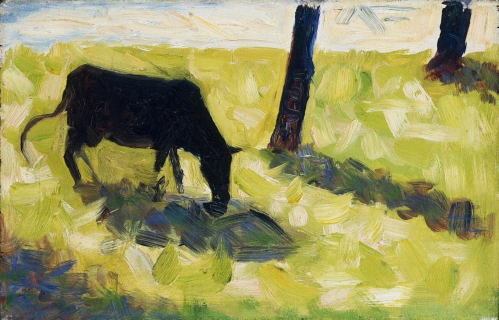 Georges Seurat - Black Cow in a Meadow