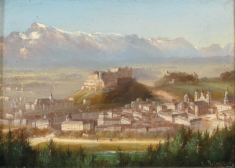 Hubert Sattler - View of Salzburg
