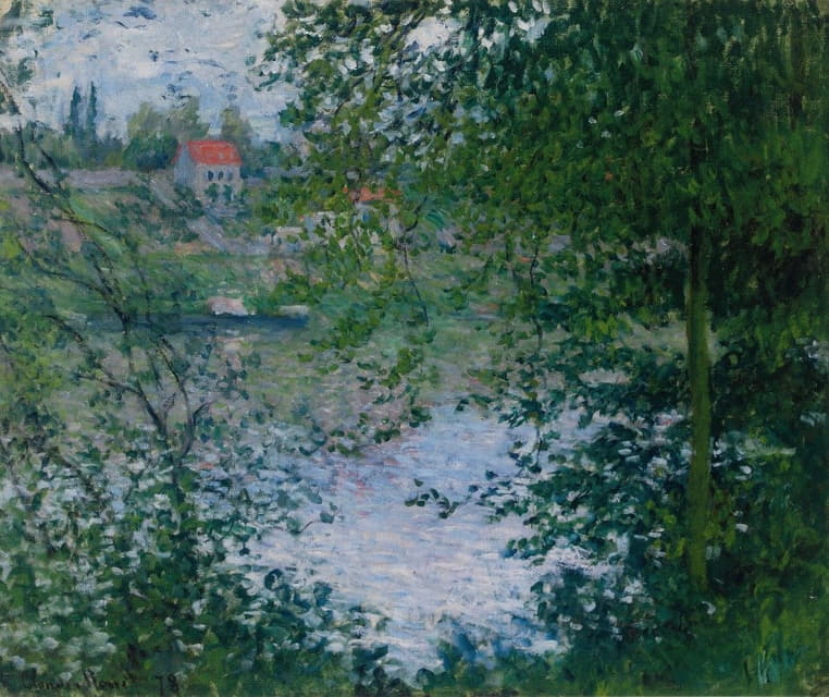 Claude Monet - À Travers Les Arbres, Île De La Grande Jatte