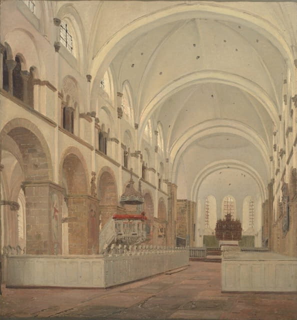 Jørgen Roed - The Interior Of Ribe Cathedral
