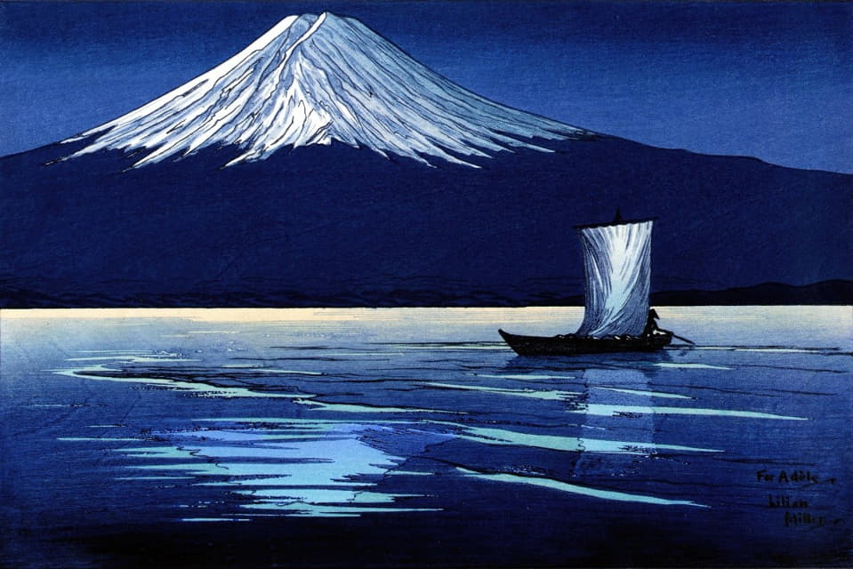 富士山上的月光