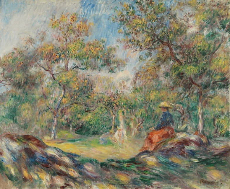 Pierre-Auguste Renoir - Femme Dans Un Paysage