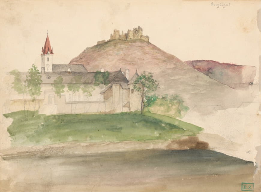 Vojtech Klimkovič - View Of The Castle Ruins In Szigliget