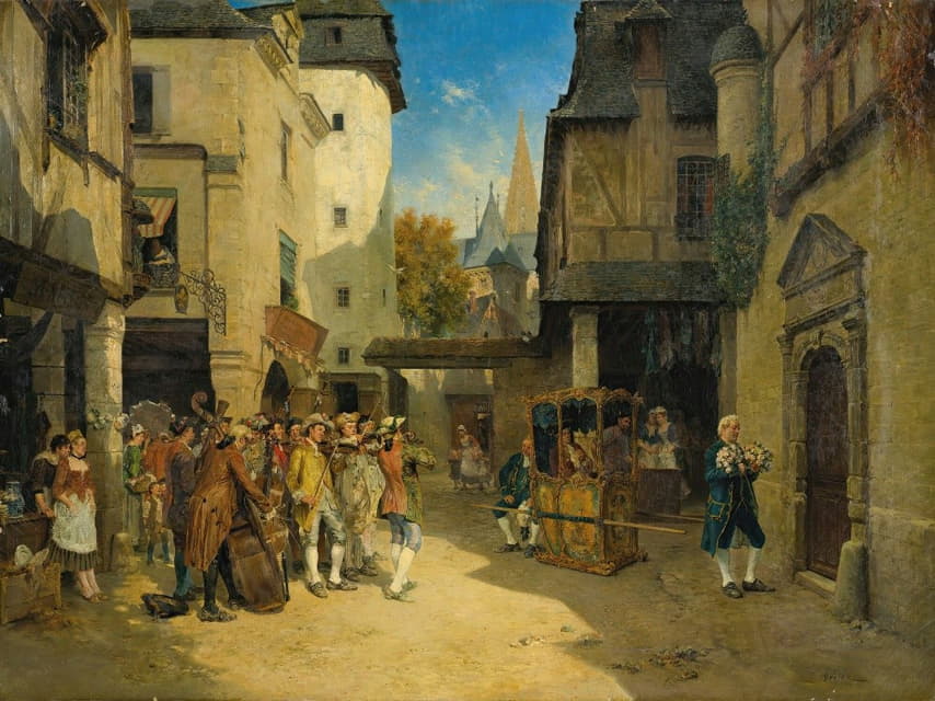 François-Adolphe Grison - The Serenade