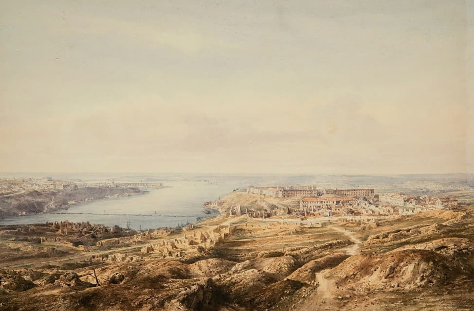 Gaspard Gobaut - View Of Sevastopol