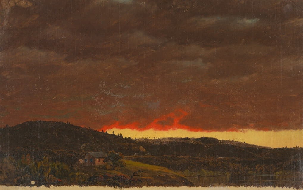 Frederic Edwin Church - Landscape, sunset