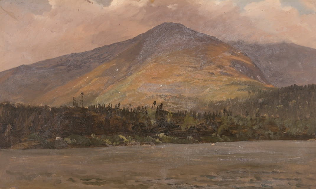 Frederic Edwin Church - Mt. Katadhin, Showing Pomola and the Great Basin from Sandy Bottom Pond