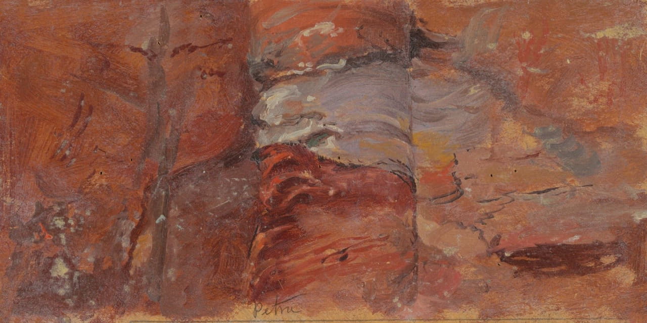 Frederic Edwin Church - Study of Rocks, Petra